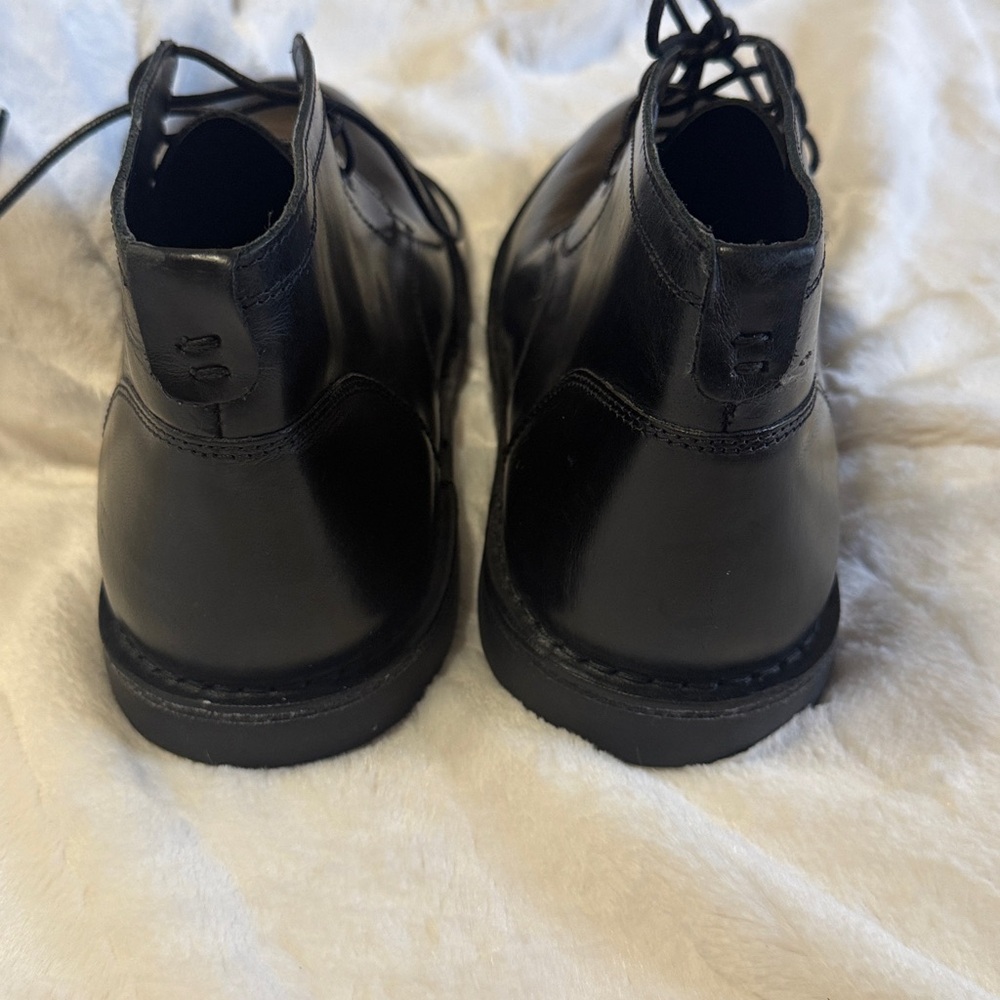 Crown Vintage Black Leather Casper Chukka Boot, Size 11 1/2 - Picture 4 of 7